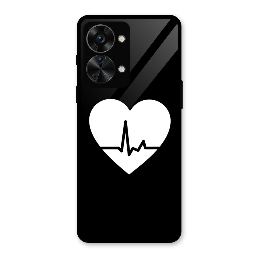 Heart Beat Glass Back Case for OnePlus Nord 2T
