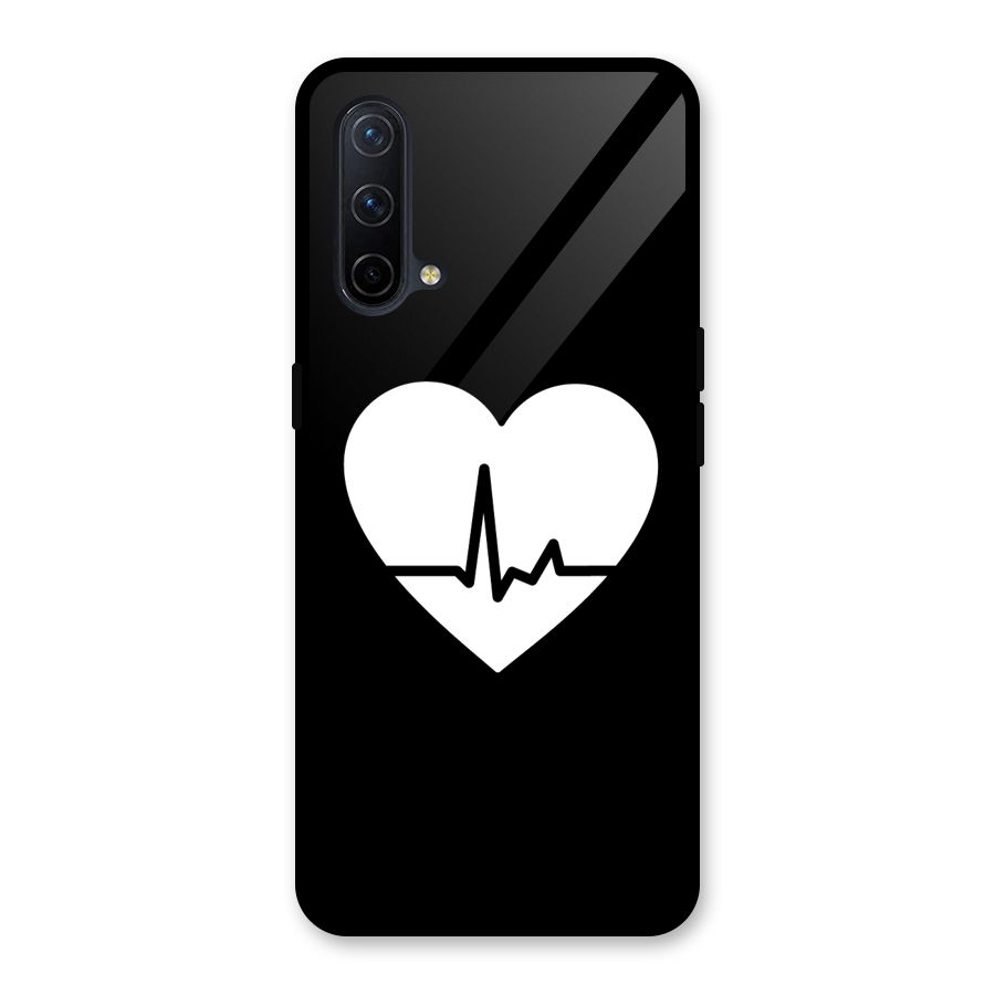 Heart Beat Glass Back Case for OnePlus Nord CE 5G