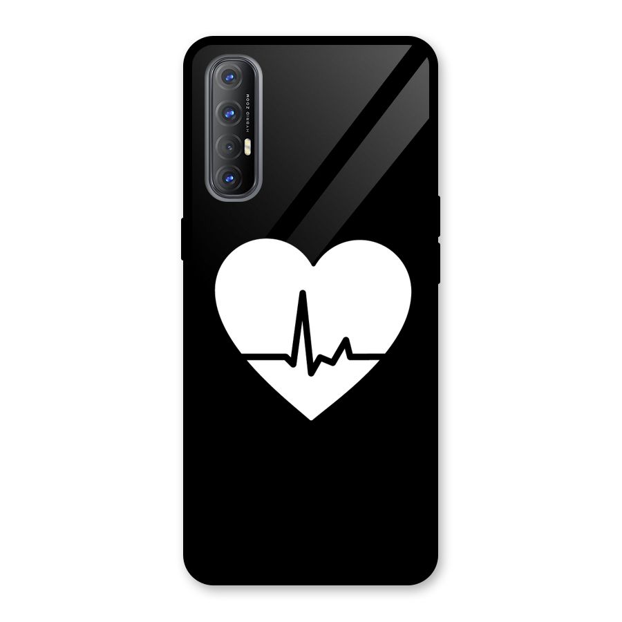 Heart Beat Glass Back Case for Oppo Reno3 Pro