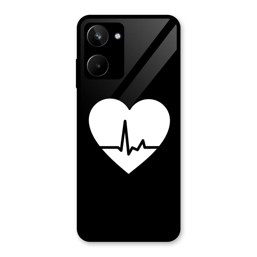 Heart Beat Glass Back Case for Realme 10