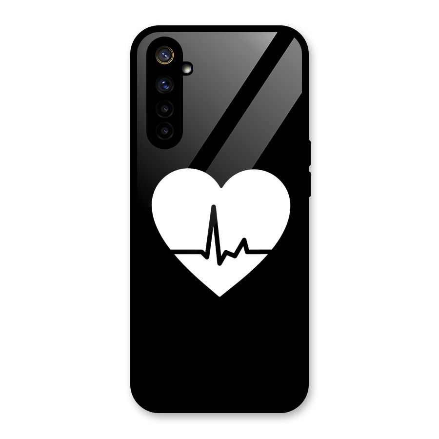 Heart Beat Glass Back Case for Realme 6
