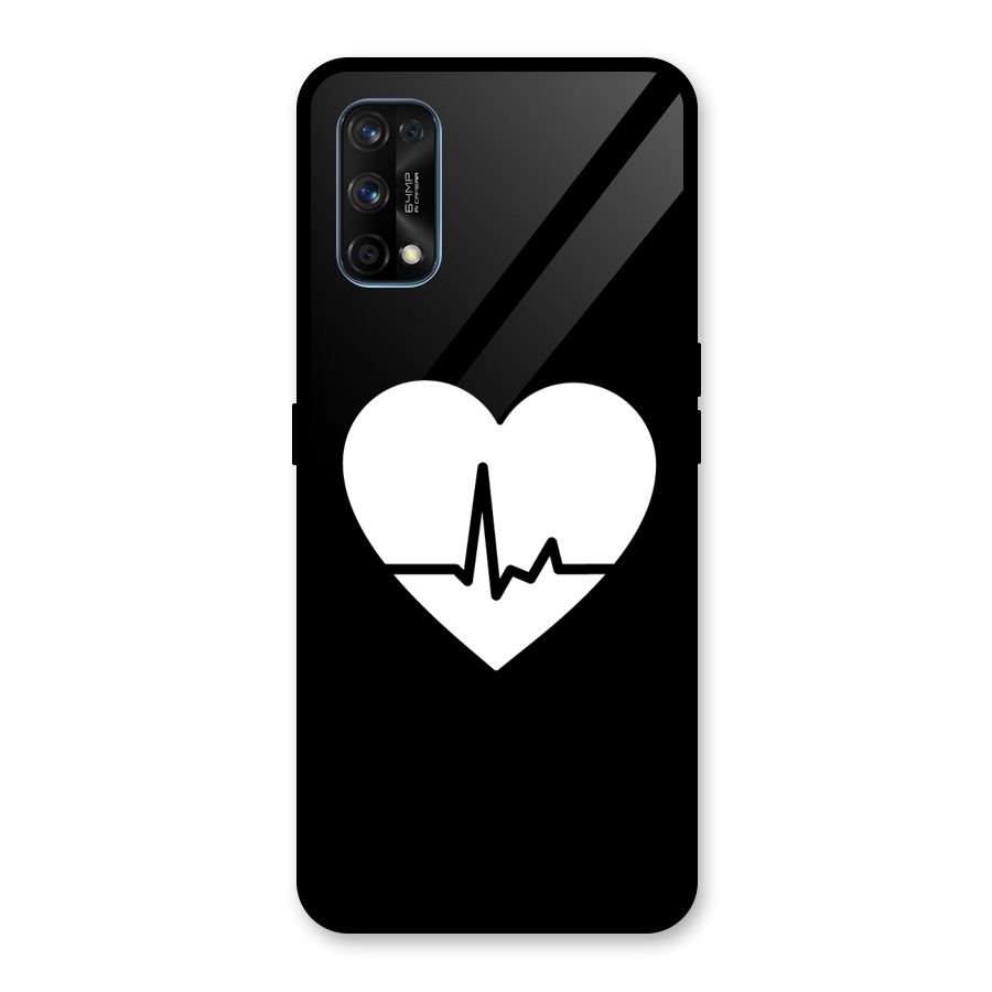 Heart Beat Glass Back Case for Realme 7 Pro