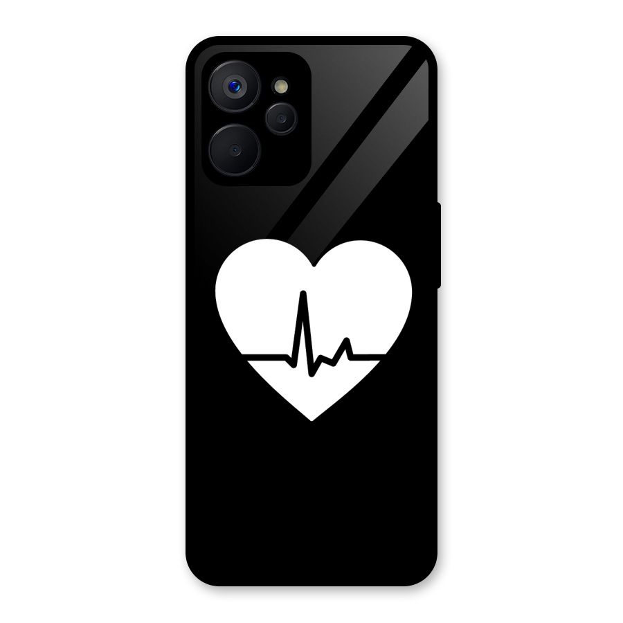 Heart Beat Glass Back Case for Realme 9i 5G