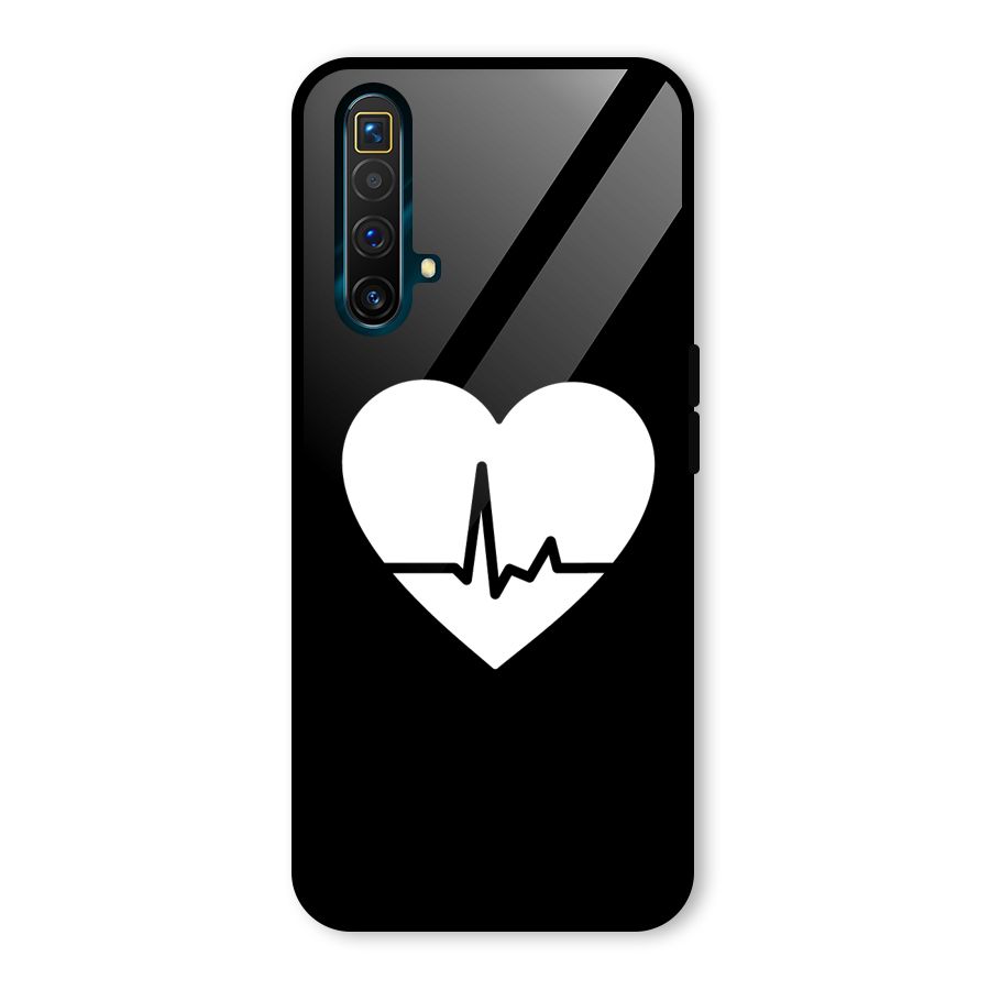 Heart Beat Glass Back Case for Realme X3