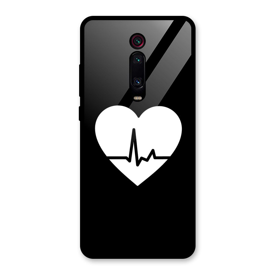 Heart Beat Glass Back Case for Redmi K20 Pro