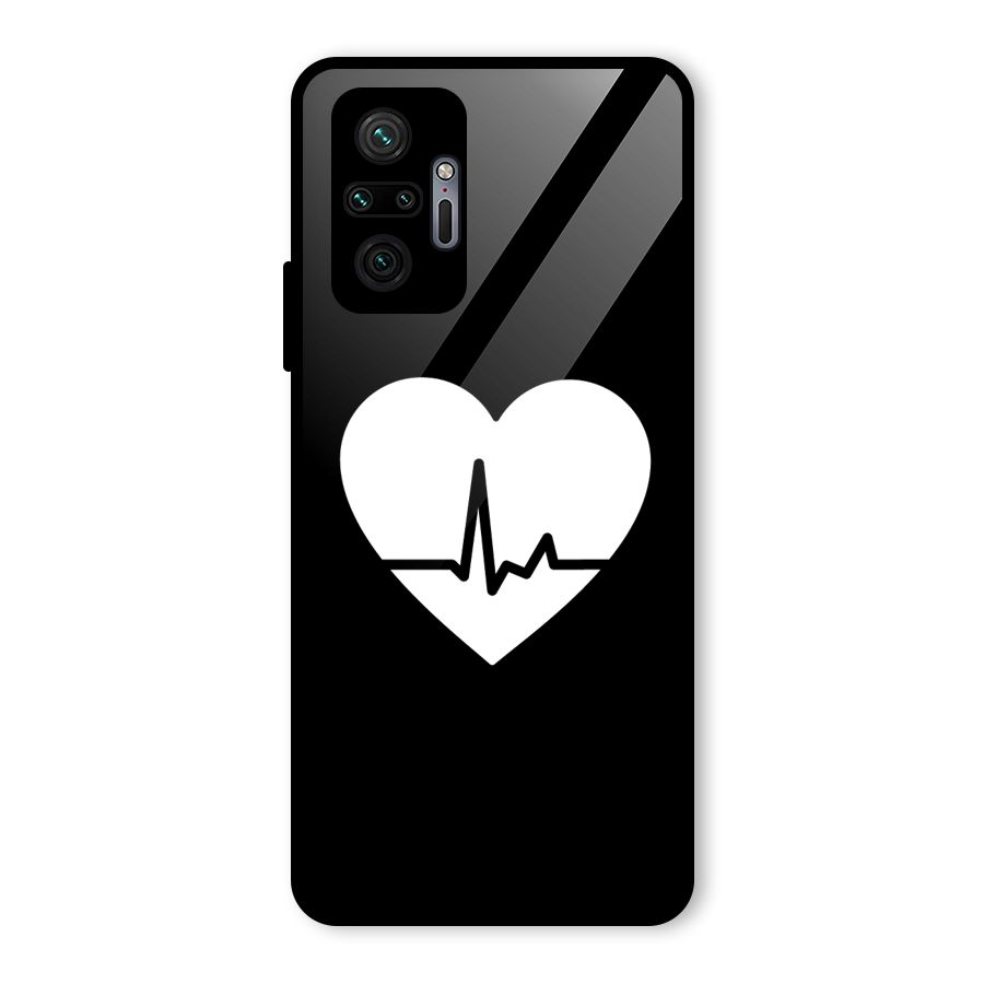 Heart Beat Glass Back Case for Redmi Note 10 Pro Max
