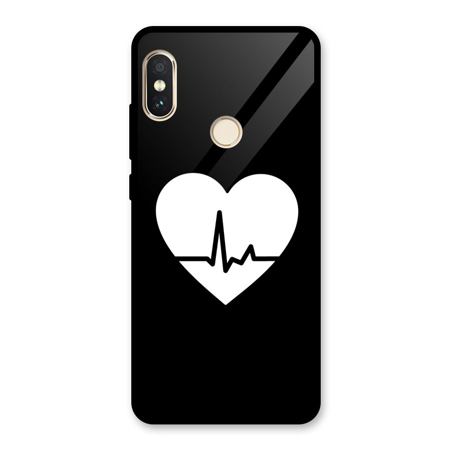 Heart Beat Glass Back Case for Redmi Note 5 Pro