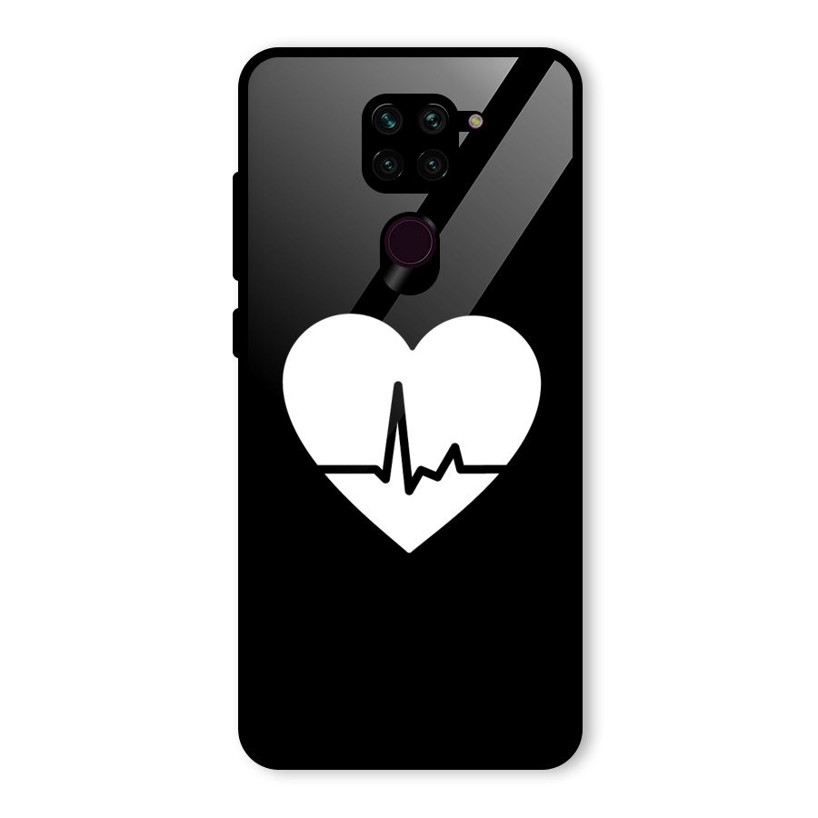 Heart Beat Glass Back Case for Redmi Note 9