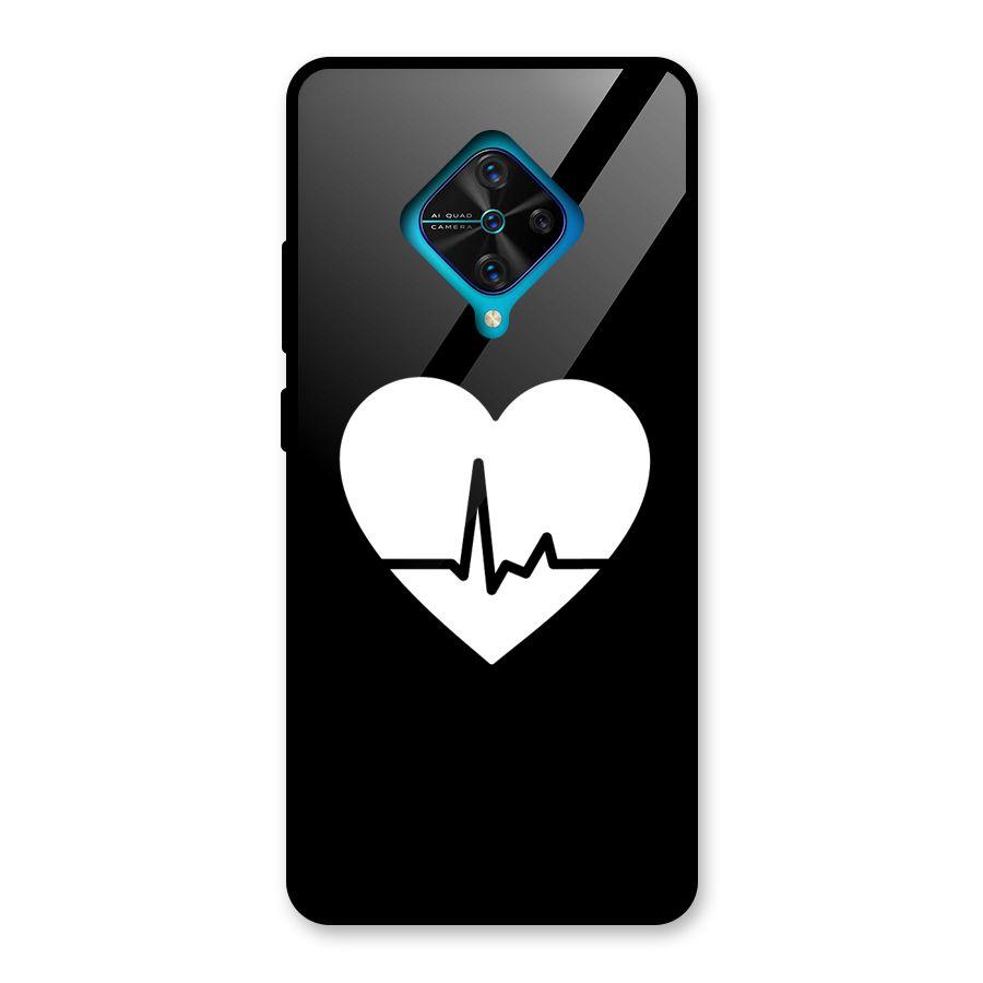 Heart Beat Glass Back Case for Vivo S1 Pro
