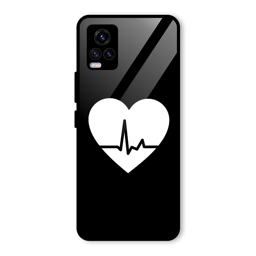 Heart Beat Glass Back Case for Vivo V20