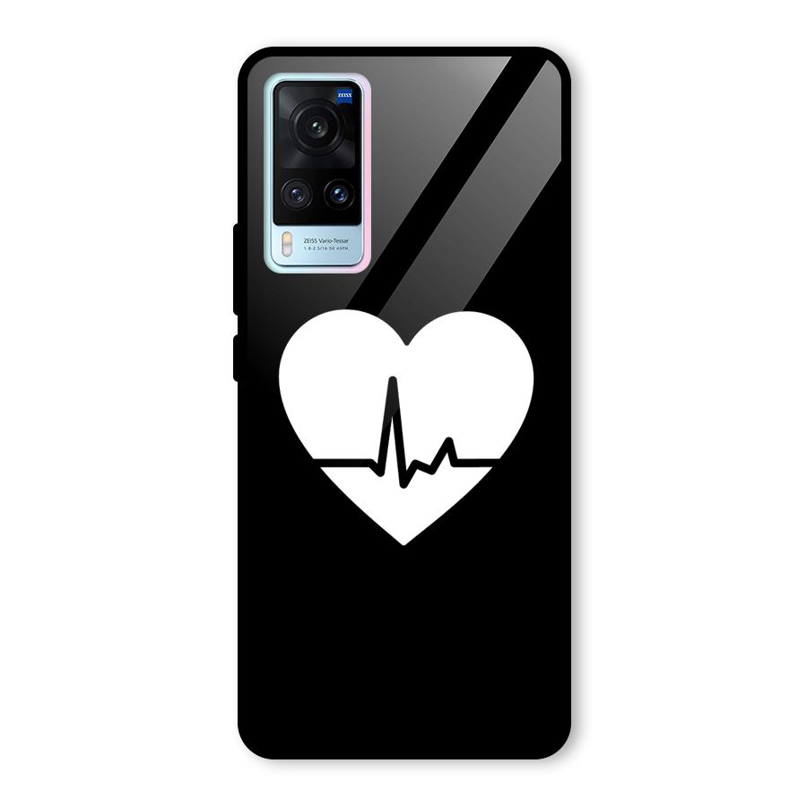 Heart Beat Glass Back Case for Vivo X60
