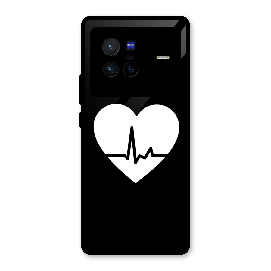 Heart Beat Glass Back Case for Vivo X80