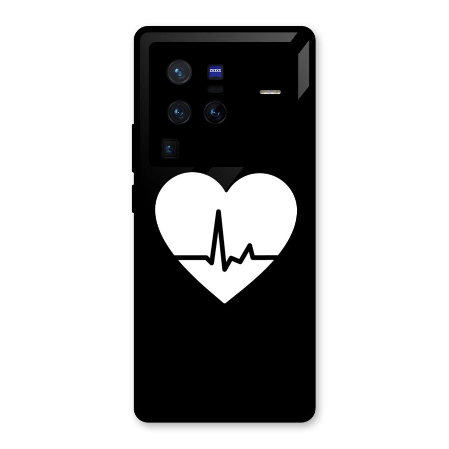 Heart Beat Glass Back Case for Vivo X80 Pro