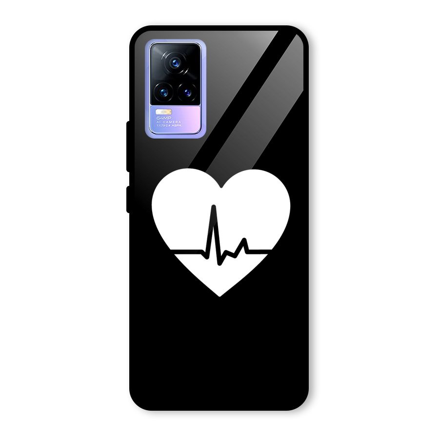 Heart Beat Glass Back Case for Vivo Y73