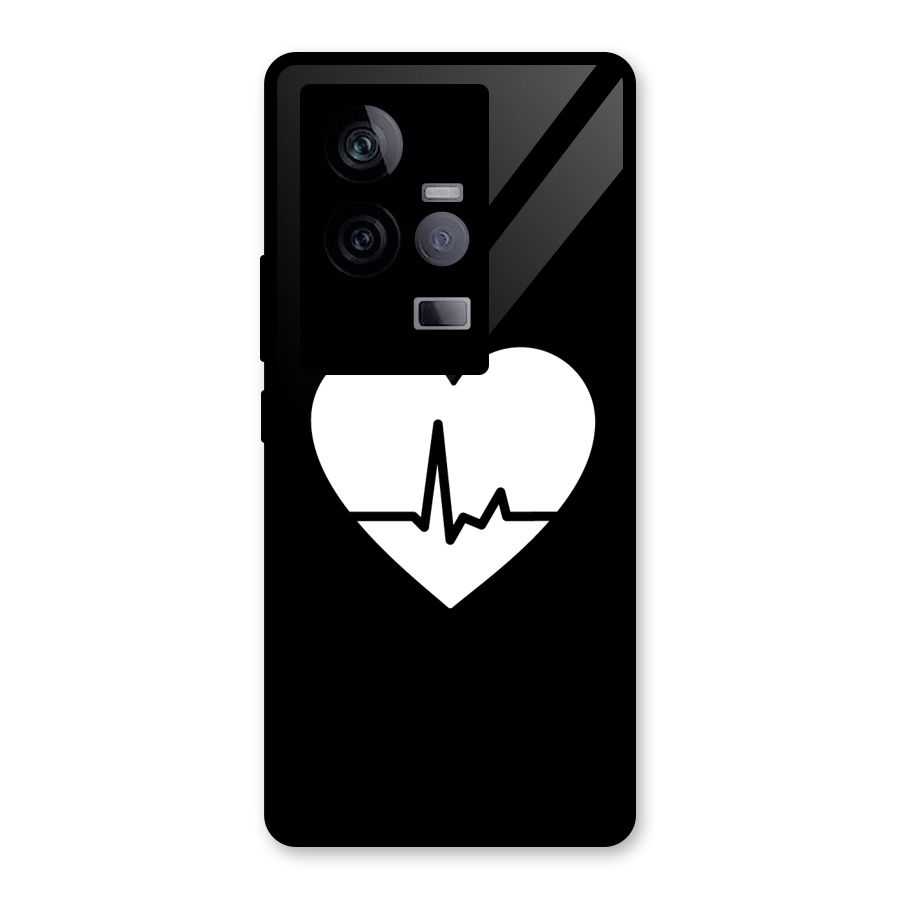 Heart Beat Glass Back Case for Vivo iQOO 11 5G