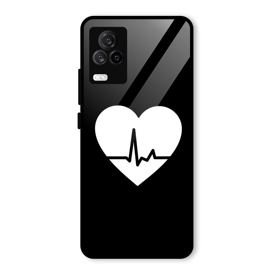 Heart Beat Glass Back Case for Vivo iQOO 7 Legend 5G