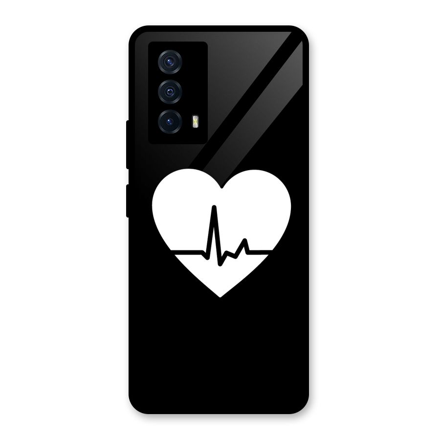 Heart Beat Glass Back Case for Vivo iQOO Z5