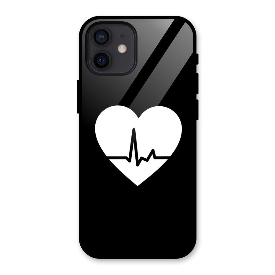 Heart Beat Glass Back Case for iPhone 12
