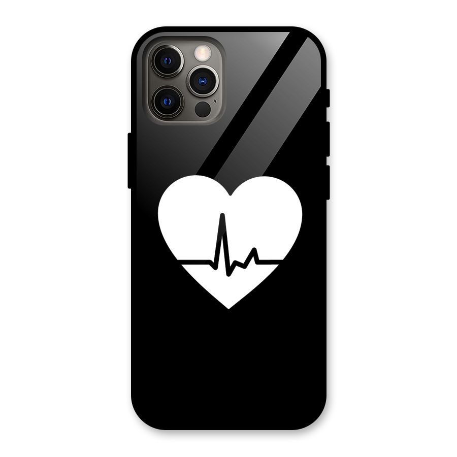 Heart Beat Glass Back Case for iPhone 12 Pro