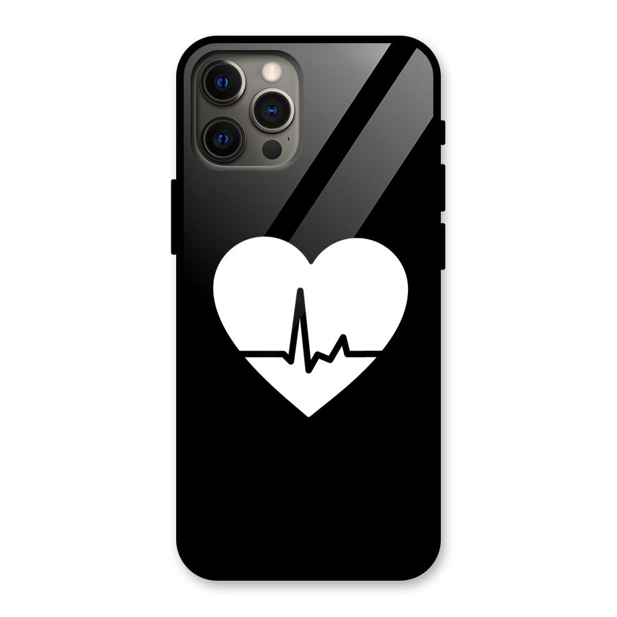 Heart Beat Glass Back Case for iPhone 12 Pro Max