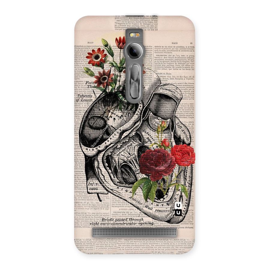 Heart Newspaper Back Case for Asus Zenfone 2