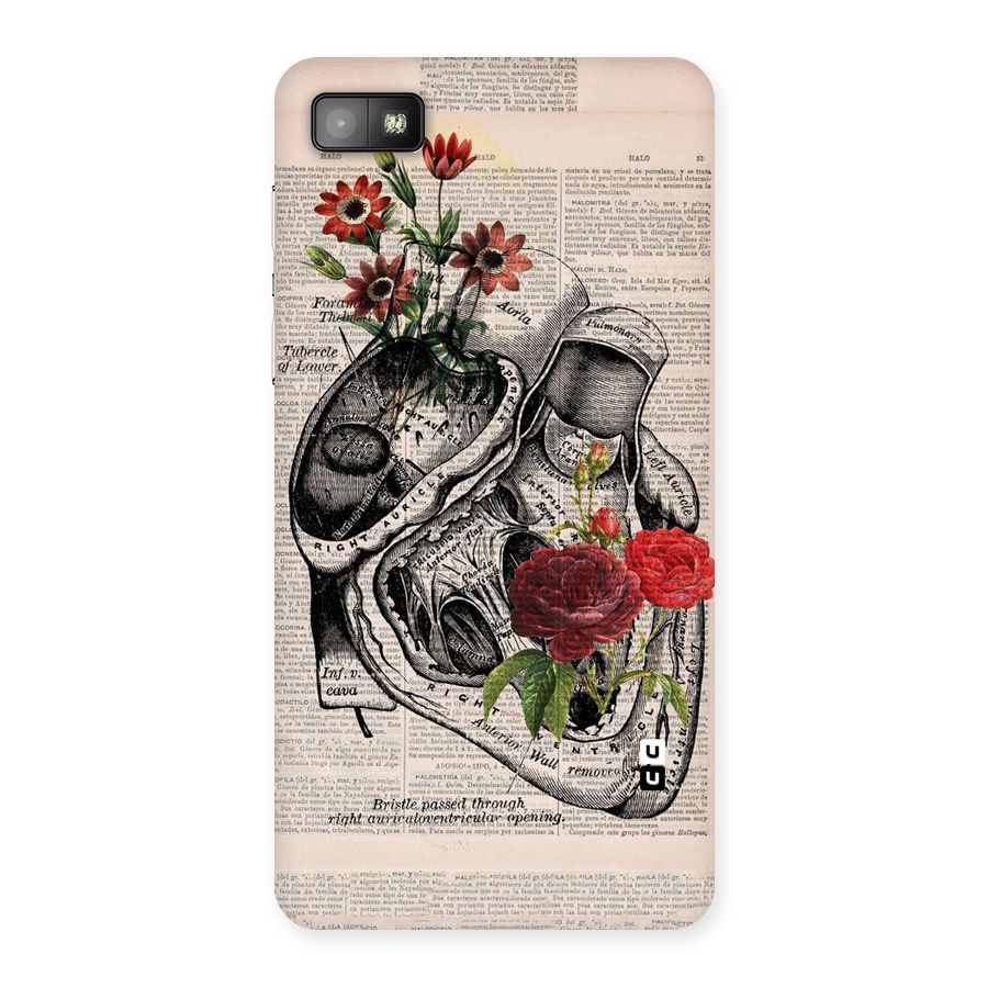Heart Newspaper Back Case for Blackberry Z10