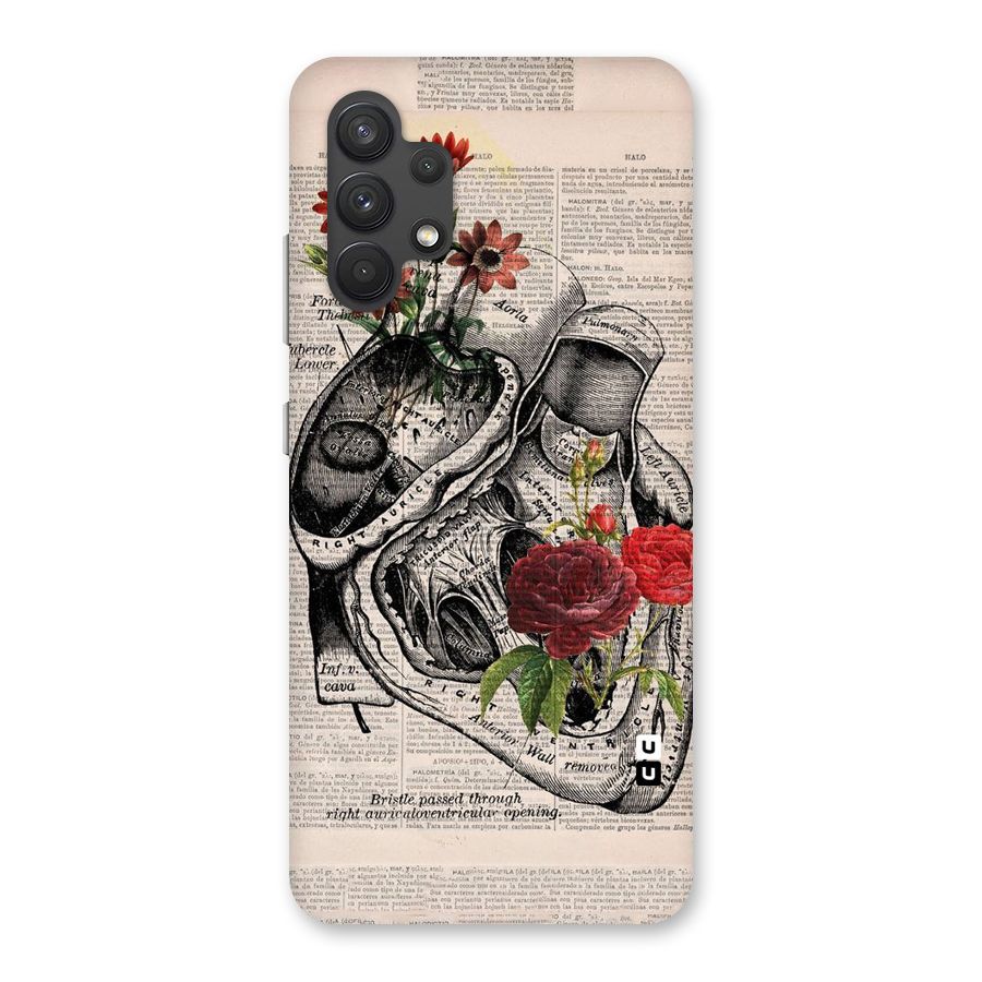Heart Newspaper Back Case for Galaxy A32