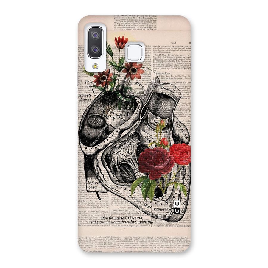 Heart Newspaper Back Case for Galaxy A8 Star
