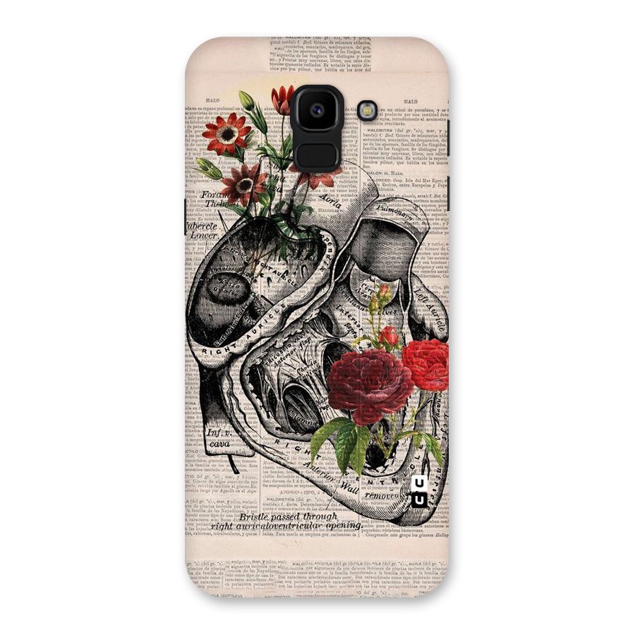 Heart Newspaper Back Case for Galaxy J6