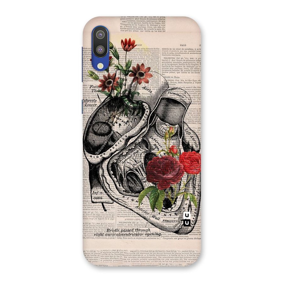 Heart Newspaper Back Case for Galaxy M10