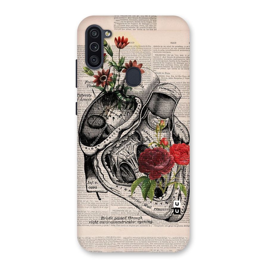 Heart Newspaper Back Case for Galaxy M11