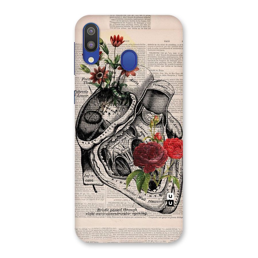Heart Newspaper Back Case for Galaxy M20