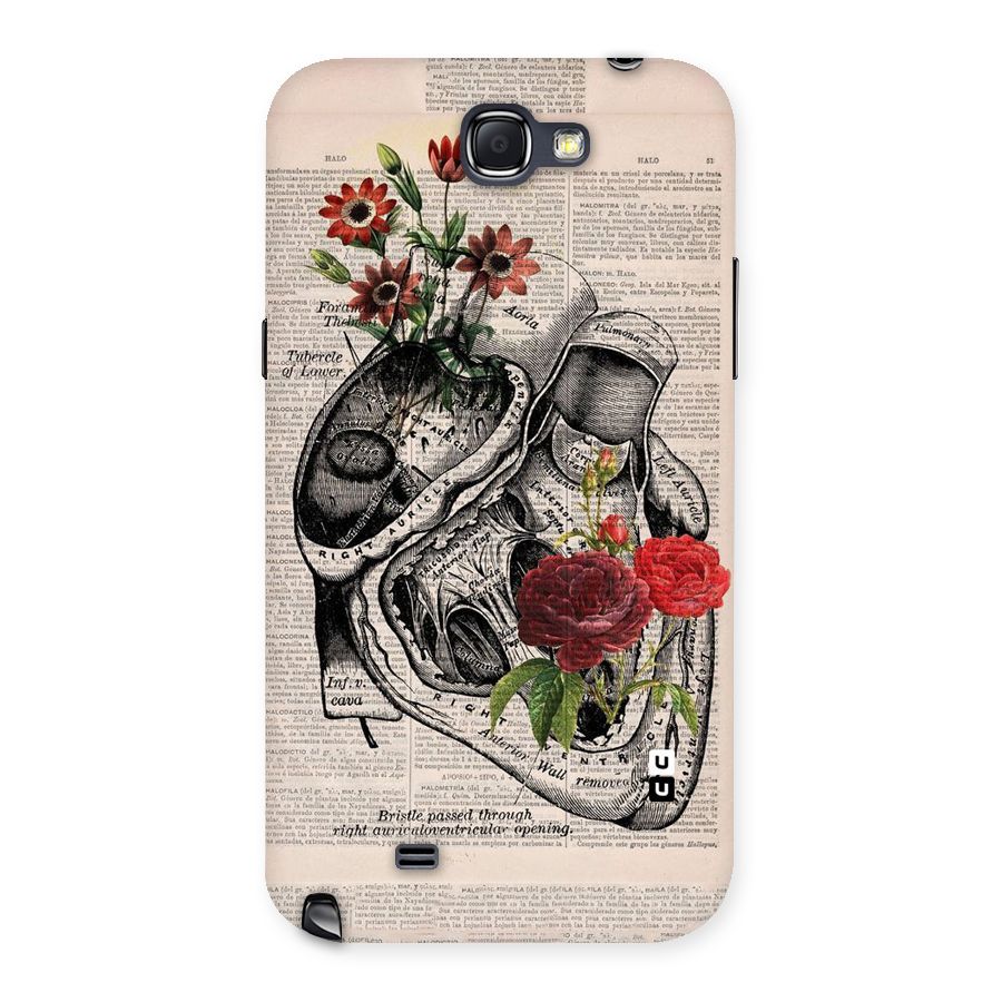 Heart Newspaper Back Case for Galaxy Note 2