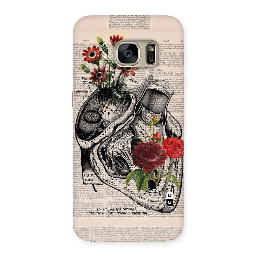 Heart Newspaper Back Case for Galaxy S7