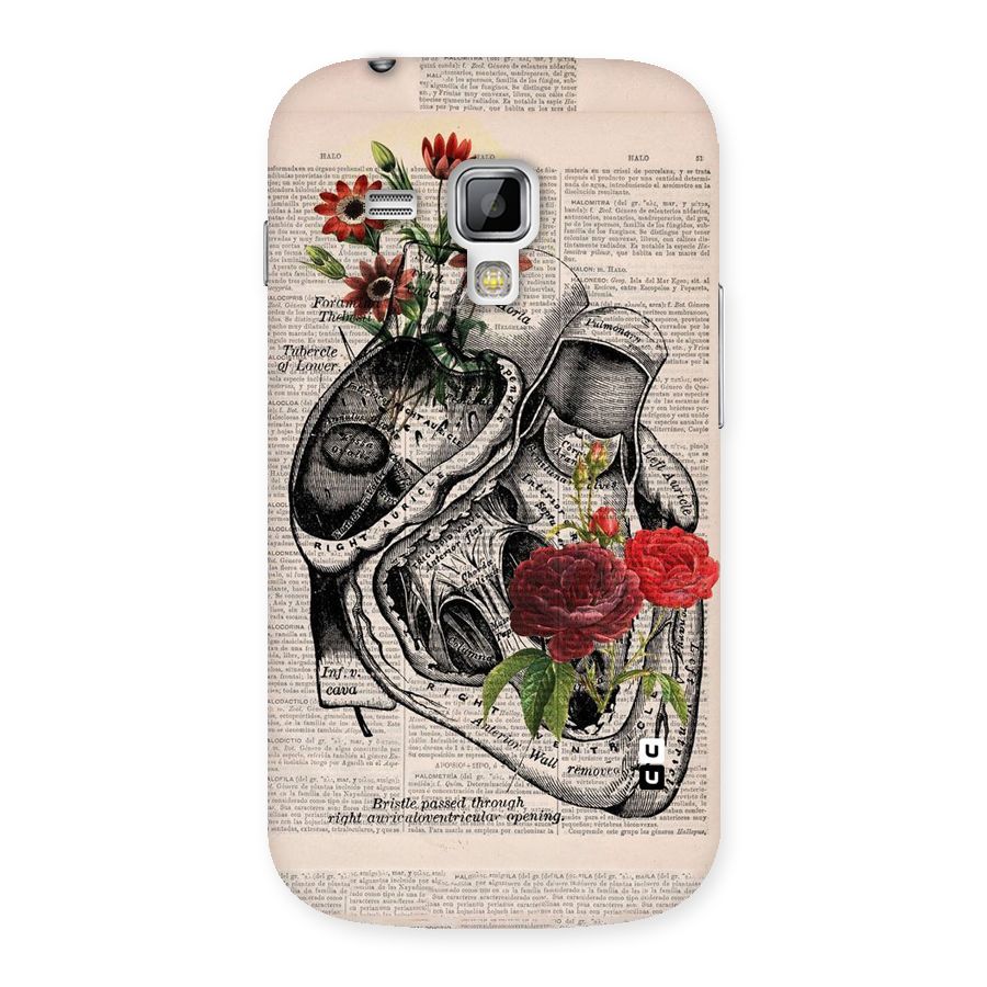 Heart Newspaper Back Case for Galaxy S Duos