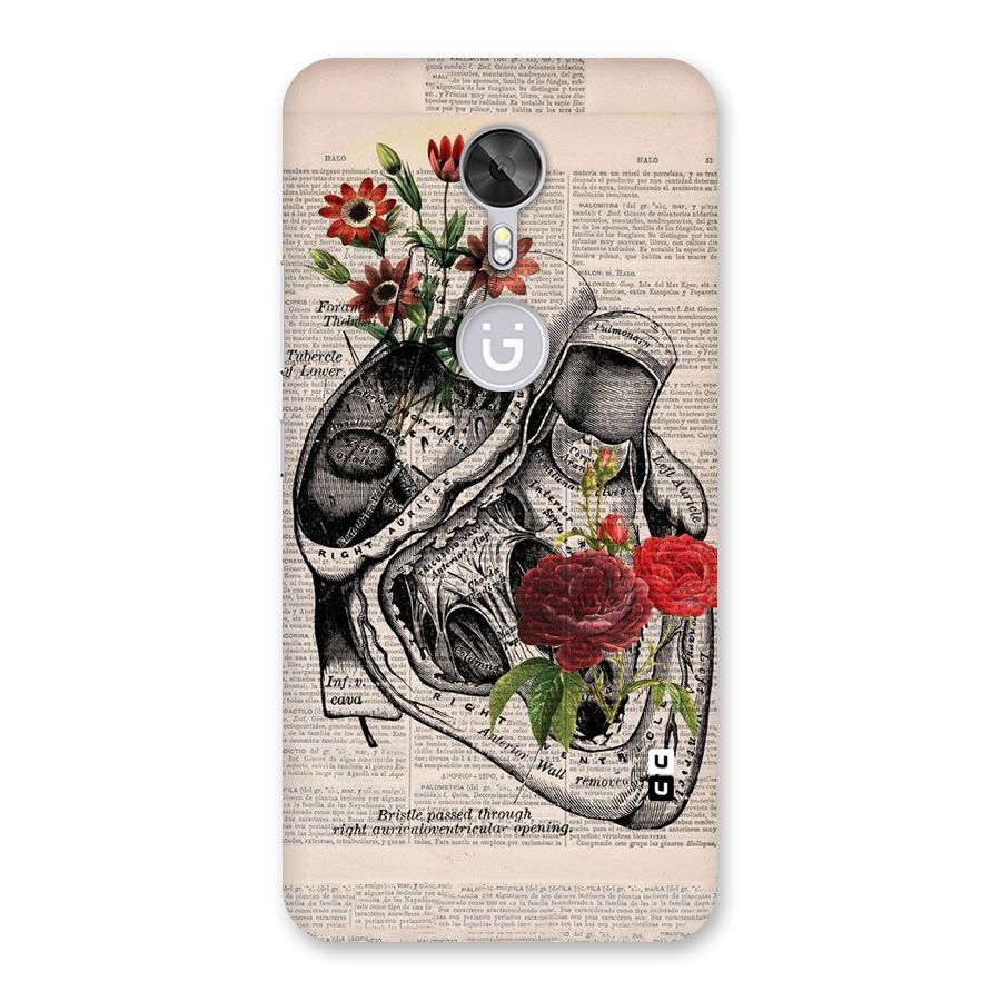 Heart Newspaper Back Case for Gionee A1