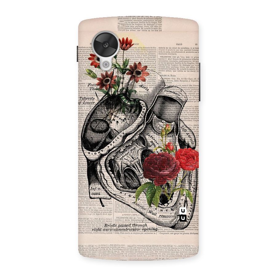 Heart Newspaper Back Case for Google Nexsus 5