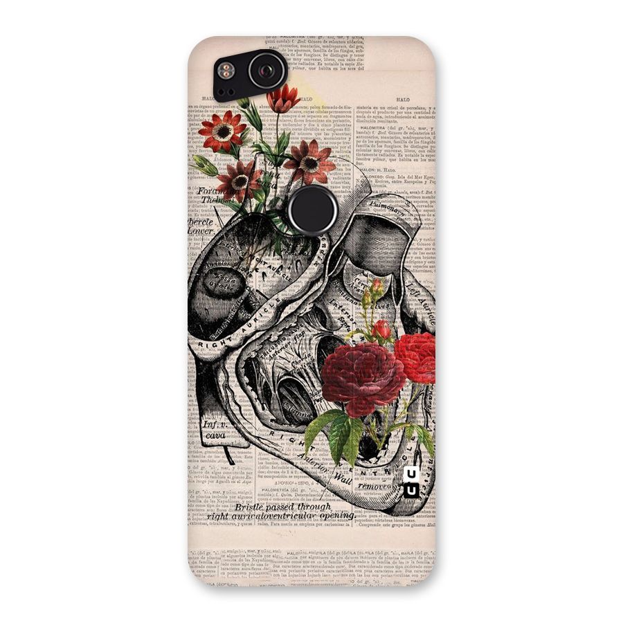 Heart Newspaper Back Case for Google Pixel 2