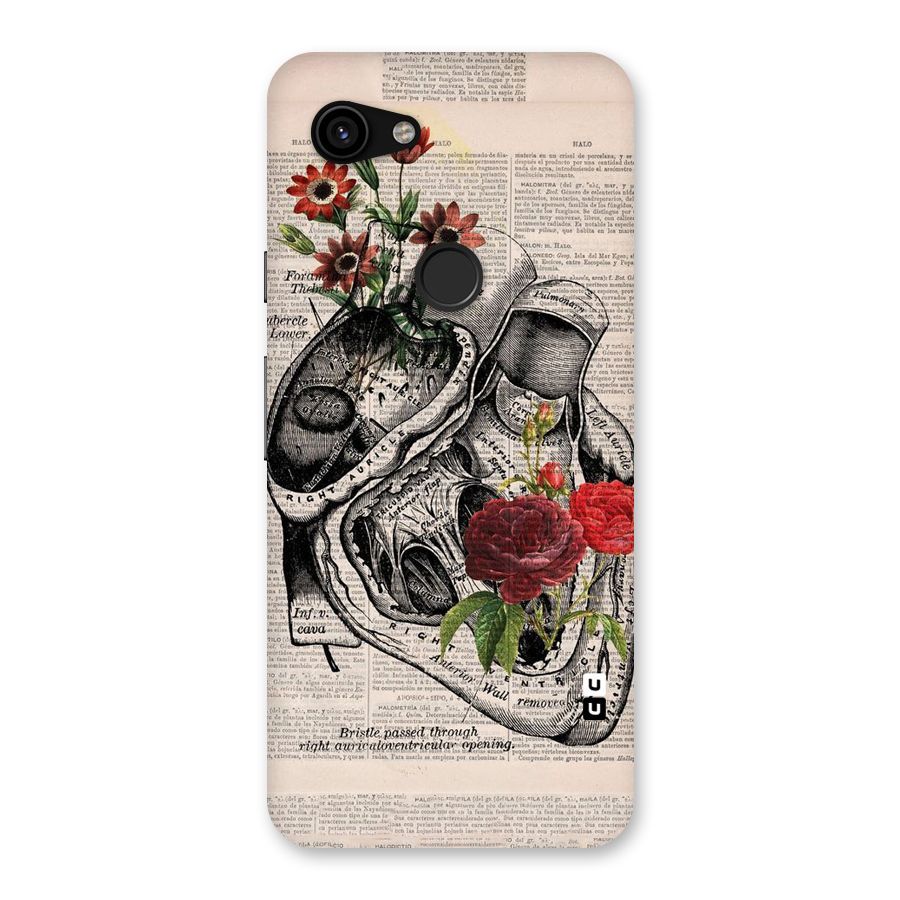 Heart Newspaper Back Case for Google Pixel 3a