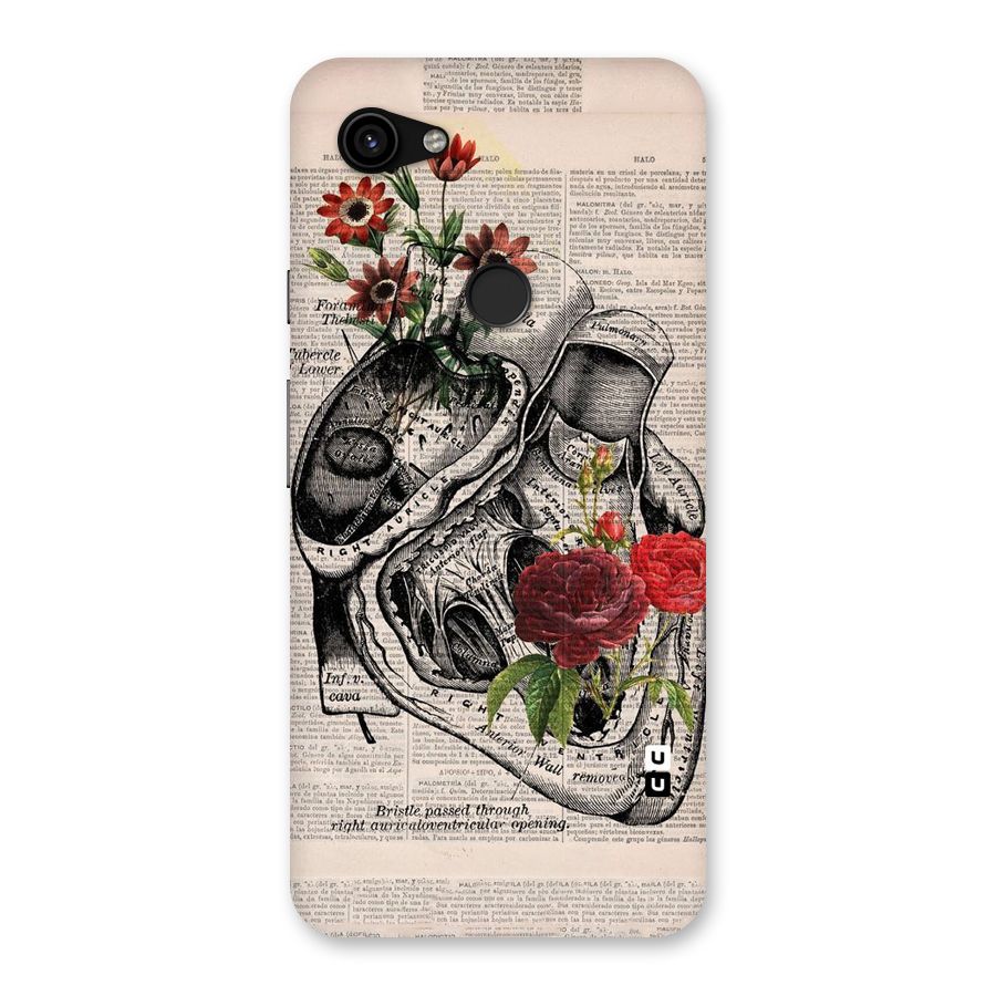 Heart Newspaper Back Case for Google Pixel 3a XL