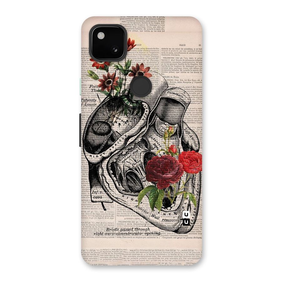 Heart Newspaper Back Case for Google Pixel 4a