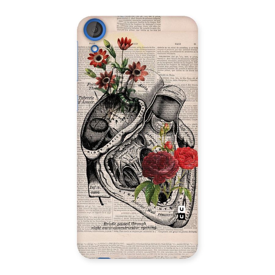 Heart Newspaper Back Case for HTC Desire 820s