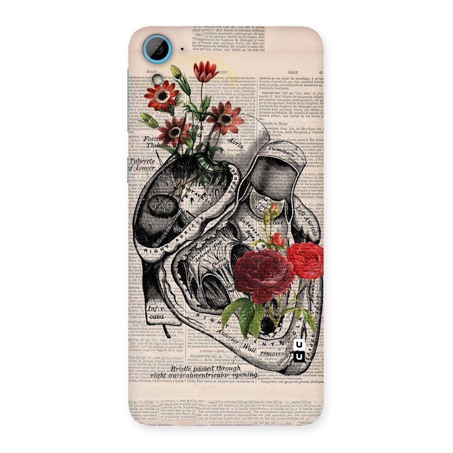 Heart Newspaper Back Case for HTC Desire 826
