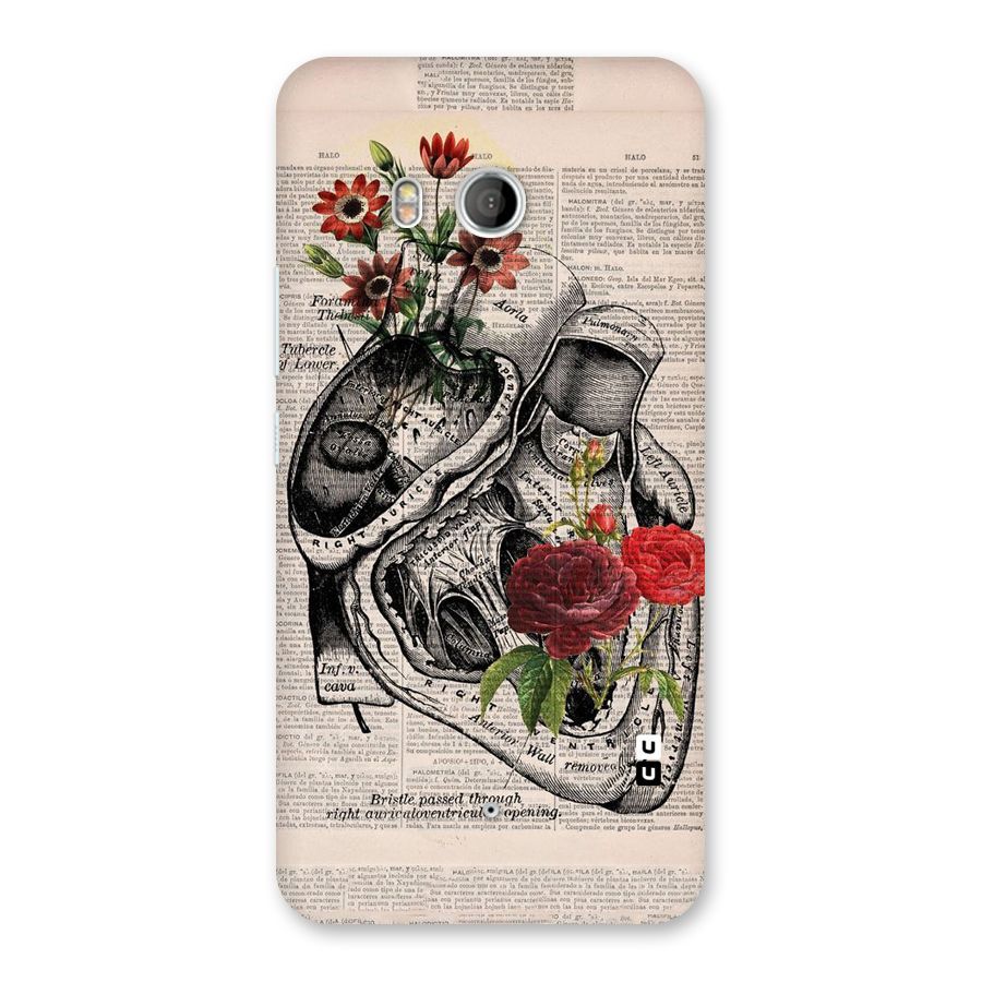 Heart Newspaper Back Case for HTC U11