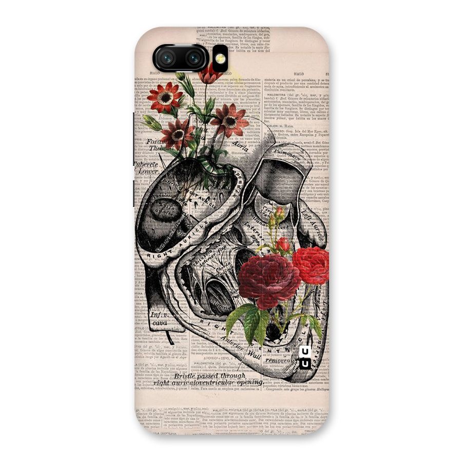 Heart Newspaper Back Case for Honor 10