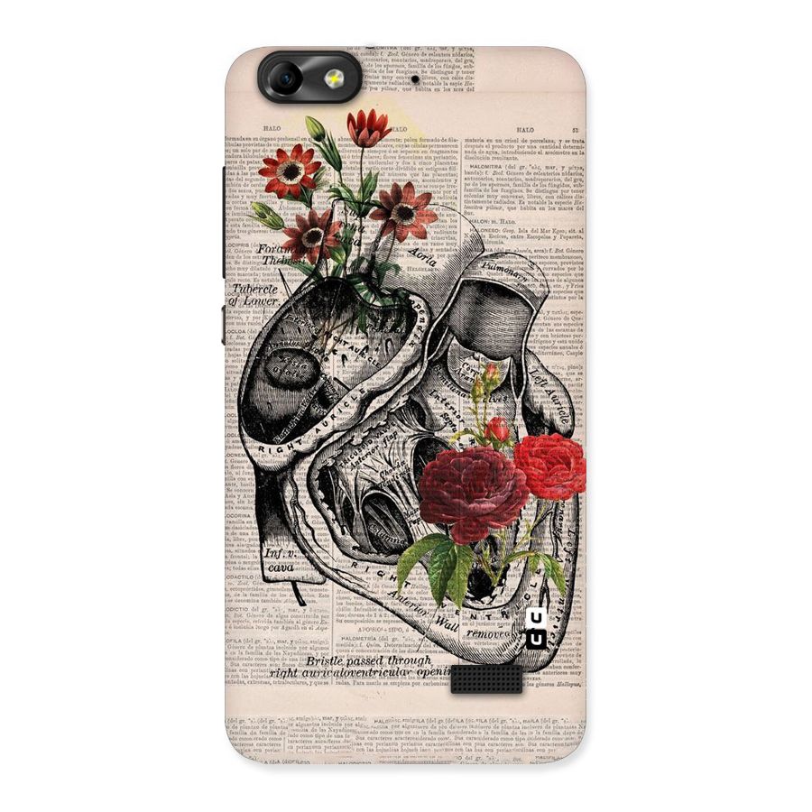Heart Newspaper Back Case for Honor 4C