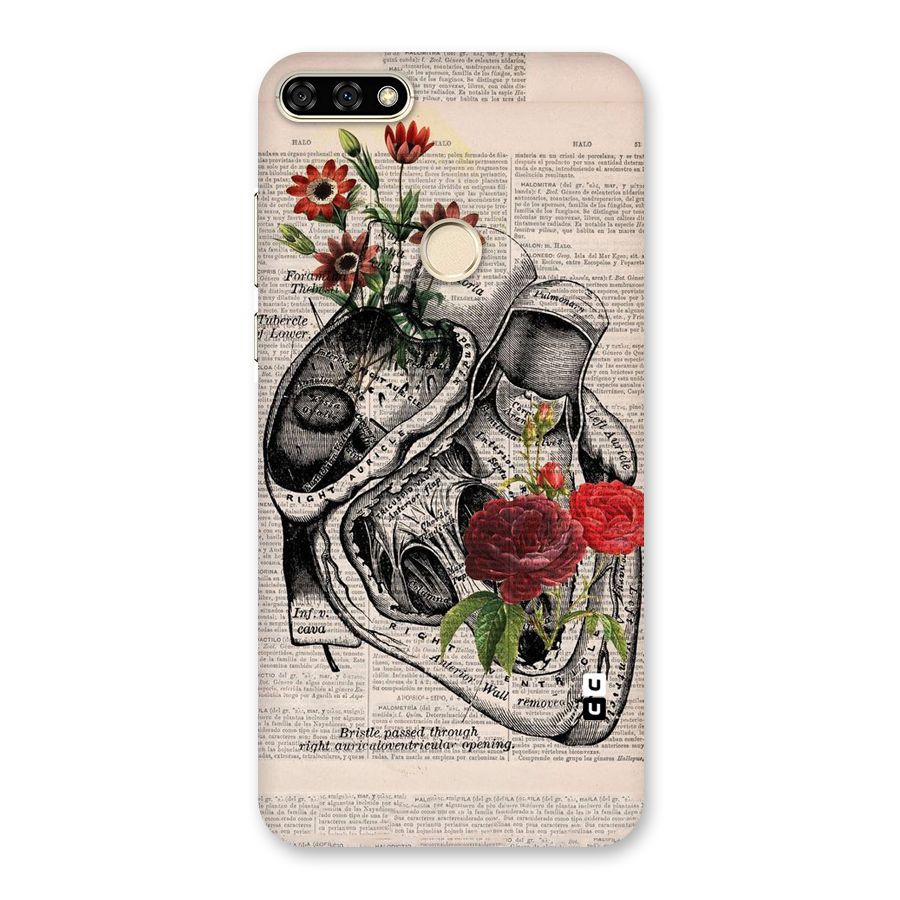 Heart Newspaper Back Case for Honor 7A
