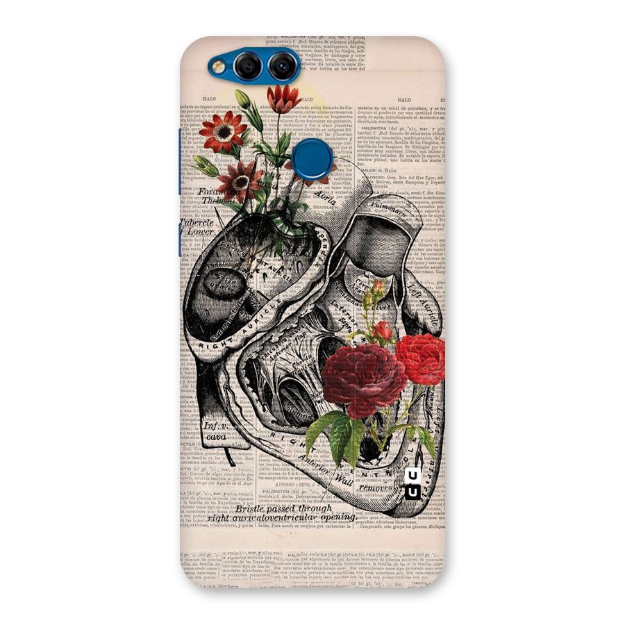 Heart Newspaper Back Case for Honor 7X