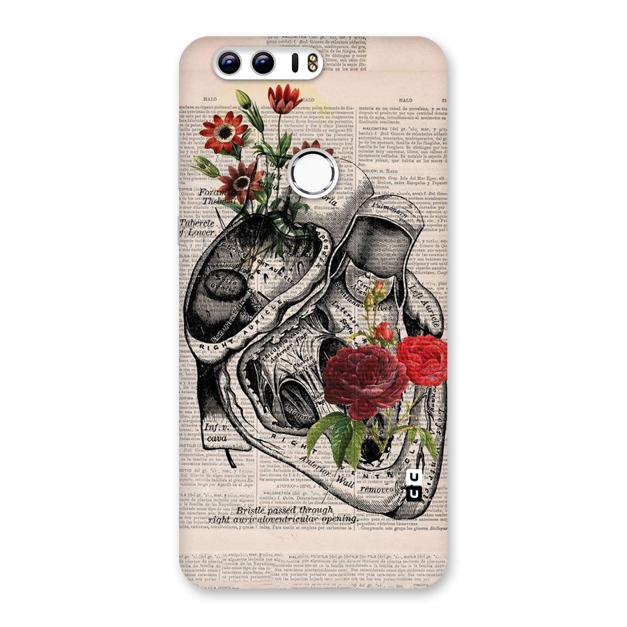 Heart Newspaper Back Case for Honor 8