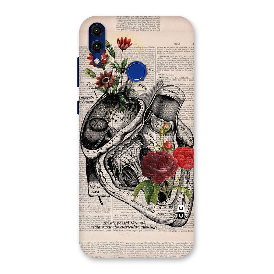 Heart Newspaper Back Case for Honor 8C